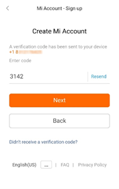 input your phone numberto get verification code