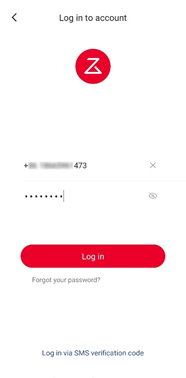 log in your Roborock account