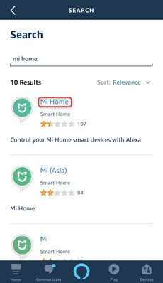 Mi home hot sale with alexa