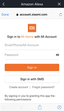 Xiaomi home alexa online skill