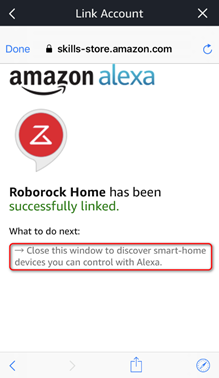 link your Roboock app to Alexa